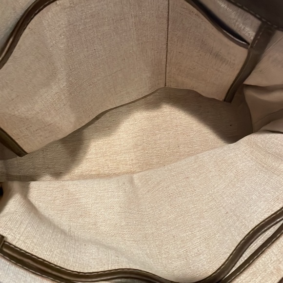 Genten Tosca Leather Brown Tote Shoulder Hand Bag Gently Used - Picture 9 of 14